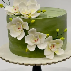 كيكة عجينة سكر بالورد